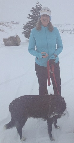 Me in snow with H and Claire cropped out